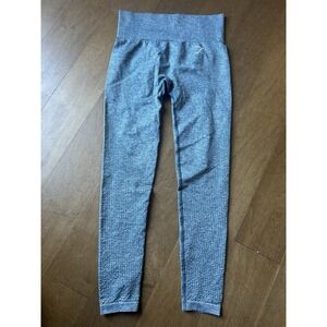 Gymshark Vital Seamless 2.0 Leggings Women's Small Gray White Logo